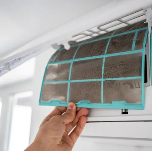 Airflow is being slowed down by dirty filters