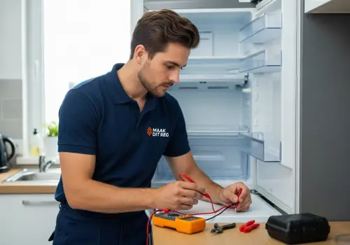 appliance technician repairing fridge Pretoria East Maak Dit Reg