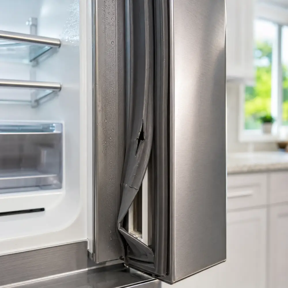 Fridge damaged door seal Fridge damaged door seal